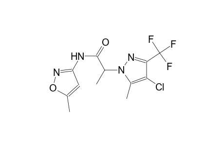 2-[4-chloro-5-methyl-3-(trifluoromethyl)-1H-pyrazol-1-yl]-N-(5-methyl-3-isoxazolyl)propanamide