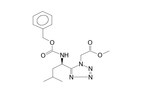 METHYL 5-[1-(S)-(BENZYLOXYCARBONYLAMINO)-3-METHYLBUTYL]-1-TETRAZOLYLACETATE