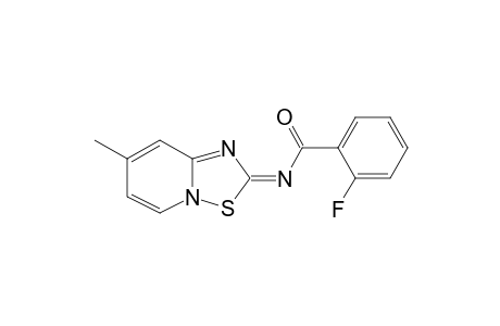 2-Fluoro-N-[(2E)-7-methyl-2H-pyrido[1,2-b][1,2,4]thiadiazol-2-ylidene]benzamide