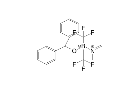 Methylmethyleneaminato(diphenylmethoxy)bis(trifluoromethyl)borinate