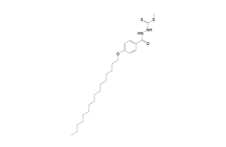 p-(hexadecyloxy)benzoic acid, 2-(dithiocarboxy)hydrazide, methyl ester