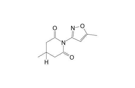 3-methyl-N-(5-methyl-3-isoxazolyl)glutarimide