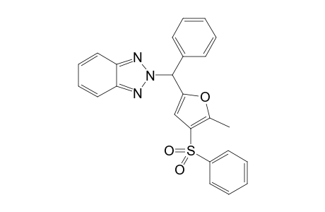 2-((5-methyl-4-(phenylsulfonyl)furan-2-yl)(phenyl)methyl)-2H-benzo[d][1,2,3]triazole