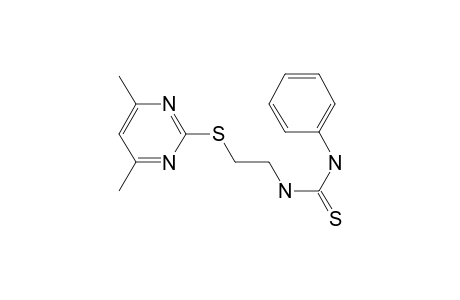 N-(2-[(4,6-Dimethyl-2-pyrimidinyl)sulfanyl]ethyl)-N'-phenylthiourea