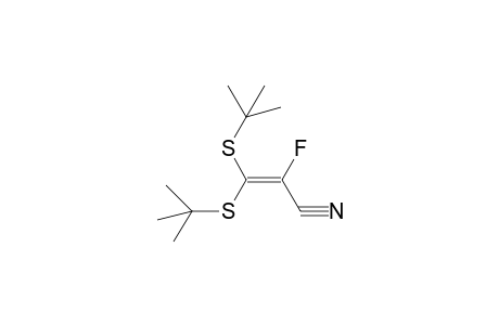 3,3-Bis-tert-butylsulfanyl-2-fluoro-acrylonitrile