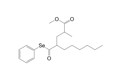 2-Methyl-4-(phenylseleno)carbonyl-capric acid methyl ester