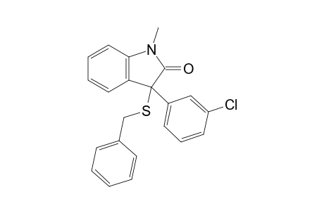 3-(Benzylthio)-3-(3-chlorophenyl)-1-methylindolin-2-one