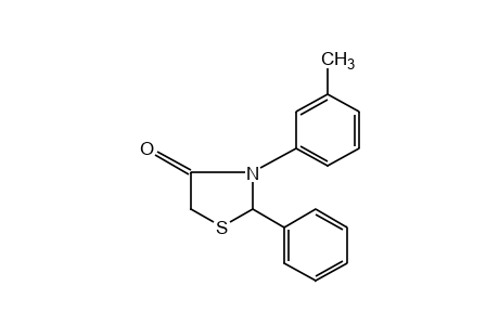 2-phenyl-3-m-tolyl-4-thiazolidinone