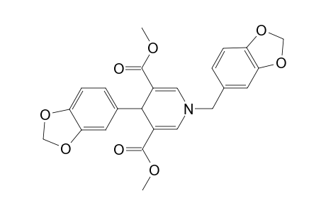 4-(1,3-benzodioxol-5-yl)-1-(1,3-benzodioxol-5-ylmethyl)-4H-pyridine-3,5-dicarboxylic acid dimethyl ester