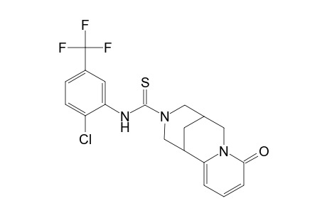 3,11-Diazatricyclo[7.3.1.0(3,8)]trideca-5,7-diene-11-carbothioamide, N-[2-chloro-5-(trifluoromethyl)phenyl]-4-oxo-