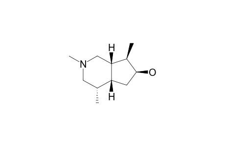 INCARVILLINE;N-METHYL-4,8-DIMETHYL-7-HYDROXY-CYCLOPENTA-(C)-PIPERIDINE-(7-BETA,4-R,8-R)