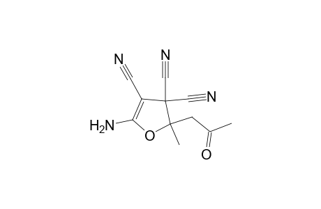 2-Acetonyl-5-amino-2-methyl-furan-3,3,4-tricarbonitrile