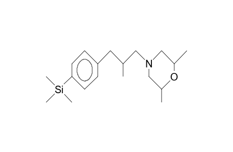 cis-2,6-Dimethyl-4-(2-methyl-3-[4-trimethylsilyl-phenyl]-propyl)-morpholine