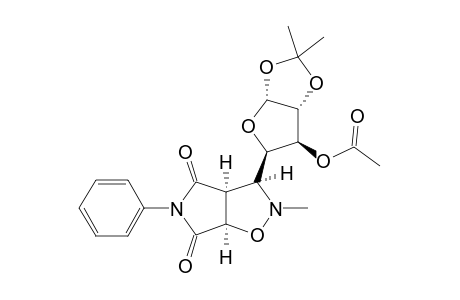 2-METHYL-3-(1,2-O-ISOPROPYLIDENE-3-ACETOXY-ALPHA-D-XYLO-TETRAFURANOS-4-YL)-5-PHENYL-4,6-DIOXO-2,3,3A,4,6,6A-HEXAHYDROPYRROLO-[3,4-D]-ISOXAZOLE