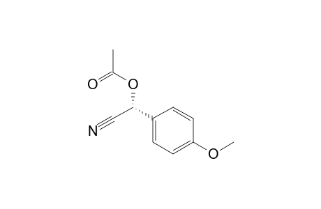 (R)-(+-2-acetoxy-2-(4-methoxyphenyl)acetonitrile