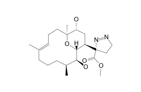 methyl (3S)-3-[(1R,2S,3S,7E,11S,12R,14S)-2,12-dihydroxy-3,7,11-trimethyl-15-oxabicyclo[9.3.1]pentadec-7-en-14-yl]-4,5-dihydropyrazole-3-carboxylate