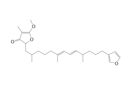 3(2H)-Furanone, 2-[13-(3-furanyl)-2,6,10-trimethyl-6,8-tridecadienyl]-5-methoxy-4-methyl-