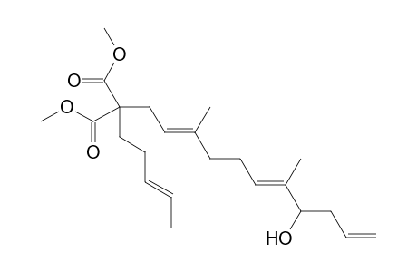 Dimethyl [(2E,6E)-8-hydroxy-3,7-dimethylundeca-2,6,10-trienyl][(3E)-pent-3-enyl]malonate