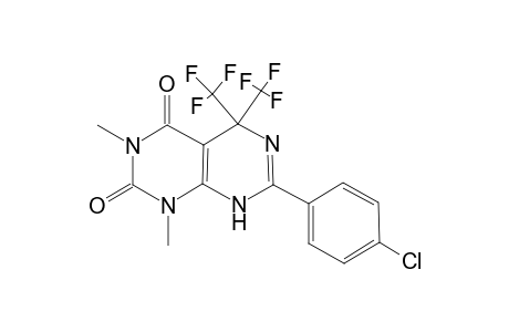 7-(4-chlorophenyl)-1,3-dimethyl-5,5-bis(trifluoromethyl)-5,8-dihydropyrimido[4,5-d]pyrimidine-2,4(1H,3H)-dione