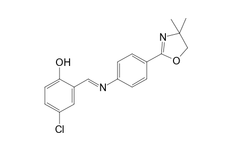 4-chloro-2-{N-[p-(4,4-dimethyl-2-oxazolin-2-yl)phenyl]formimidoyl}phenol