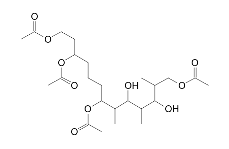 1,3,7,13-Tetraacetoxy-9,11-dihydroxy-8,10,12-trimethyl-tridecane