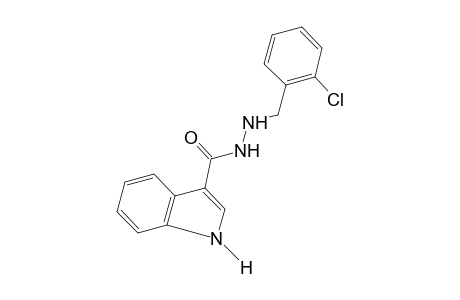 indole-3-carboxylic acid, 2-(o-chlorobenzyl)hydrazide