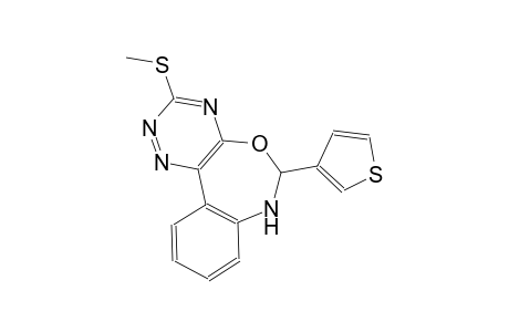 3-(methylsulfanyl)-6-(3-thienyl)-6,7-dihydro[1,2,4]triazino[5,6-d][3,1]benzoxazepine