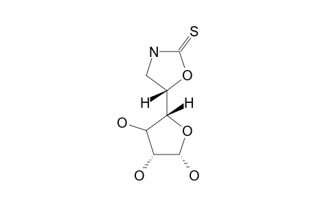 (5R)-5-[(4'R)-L-THREO-FURANOS-4'-YL]-OXAZOLIDINE-2-THIONE;ALPHA-ANOMER