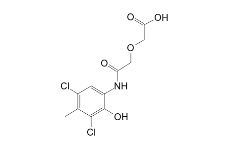 {[(3,5-dichloro-2-hydroxy-p-tolyl)carbamoyl]methoxy}acetic acid