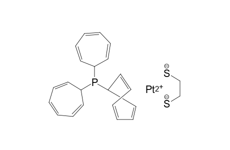 Ethane-1,2-dithiolate tri(cyclohepta-2,4,6-trien-1-yl)phosphane platinum(II)