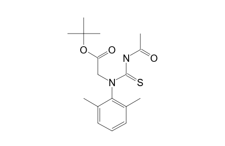 N-[acetyl(thiocarbamoyl)]-N-(2,6-xylyl)glycine, tert-butyl ester