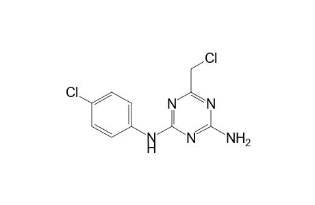 2-amino-4-(p-chloroanilino)-6-(chloromethyl)-s-triazine