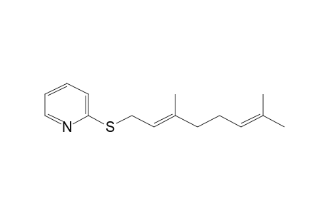 (2E)-3,7-Dimethyl-2,6-octadienyl 2-pyridinyl sulfide