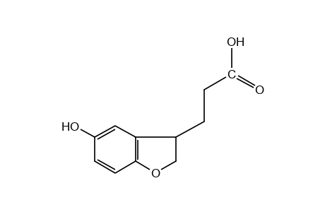 2,3-dihydro-5-hydroxy-3-benzofuranpropionic acid