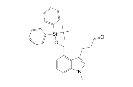 3-(4'-TERT.-BUTYLDIPHENYLSILYLOXYMETHYL-1'-METHYLINDOL-3'-YL)-2-PROPANAL