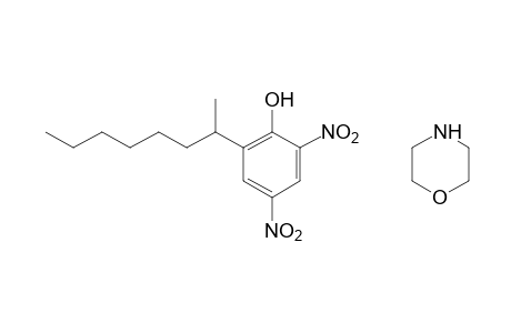 2,4-dinitro-6-(1-methylheptyl)phenol, compound with morpholine (1:1)