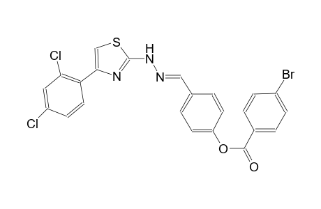4-((E)-{2-[4-(2,4-dichlorophenyl)-1,3-thiazol-2-yl]hydrazono}methyl)phenyl 4-bromobenzoate