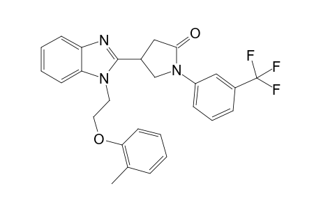 2-Pyrrolidinone, 4-[1-[2-(2-methylphenoxy)ethyl]-1H-1,3-benzimidazol-2-yl]-1-[3-(trifluoromethyl)phenyl]-