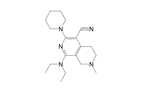 1-(Diethylamino)-7-methyl-3-(1-piperidinyl)-5,6,7,8-tetrahydro[2,7]naphthyridine-4-carbonitrile