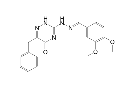 3,4-dimethoxybenzaldehyde (6-benzyl-5-oxo-2,5-dihydro-1,2,4-triazin-3-yl)hydrazone