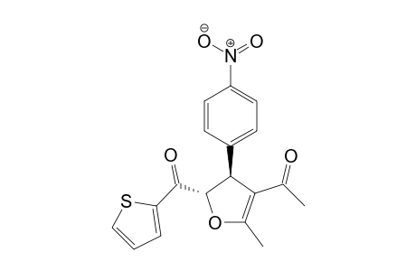 trans-2-Thien-.alpha.-oyl-3-(4-nitrophenyl)-4-acetyl-5-methyl-2,3-dihydrofuran