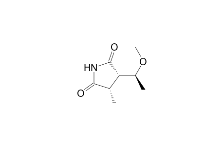 2,5-Pyrrolidinedione, 3-(1-methoxyethyl)-4-methyl-, [3.alpha.(S*),4.alpha.]-(.+-.)-