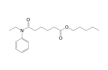 Adipic acid, monoamide, N-ethyl-N-phenyl-, pentyl ester