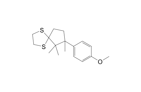 7-(p-Methoxyphenyl)-6,6,7-trimethyl-1,4-dithia-spiro[4.4]nonane