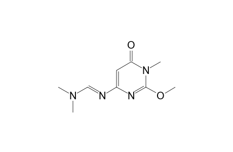 N'-(2-methoxy-1-methyl-6-oxidanylidene-pyrimidin-4-yl)-N,N-dimethyl-methanimidamide