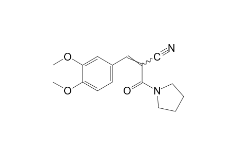 beta-oxo-alpha-Veratrylidene-1-pyrrolidinepropionitrile