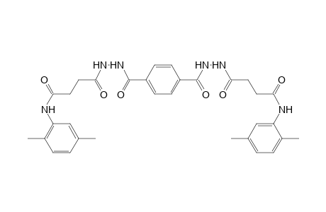 4-{2-[4-({2-[4-(2,5-dimethylanilino)-4-oxobutanoyl]hydrazino}carbonyl)benzoyl]hydrazino}-N-(2,5-dimethylphenyl)-4-oxobutanamide