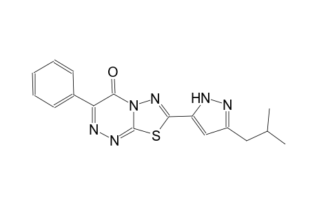 4H-[1,3,4]thiadiazolo[2,3-c][1,2,4]triazin-4-one, 7-[3-(2-methylpropyl)-1H-pyrazol-5-yl]-3-phenyl-