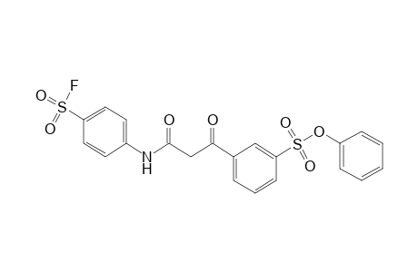 m-{{[p-(FLUOROSULFONYL)PHENYL]CARBAMOYL}ACETYL}BENZENESULFONIC ACID, PHENYL ESTER