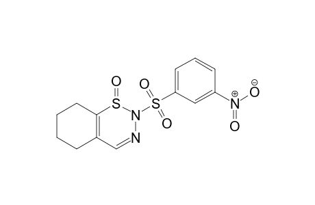 2-(3-NITROBENZENESULFONYL)-5,6,7,8-TETRAHYDRO-2H-1,2,3-BENZOTHIADIAZINE-1-OXIDE